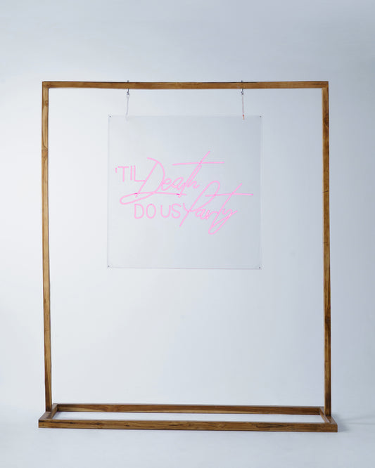 Til Death Do Us Party Teak Frame