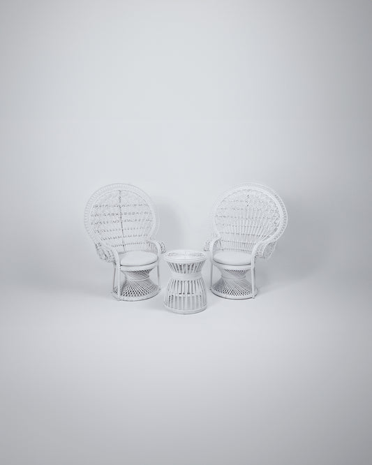 Peacock Set White