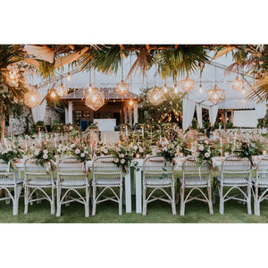 White Dining Table - balieventhire