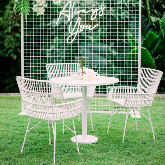 Frenchy Cafe Set White - balieventhire