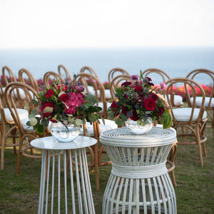 Hamptons Cocktail Table White - balieventhire